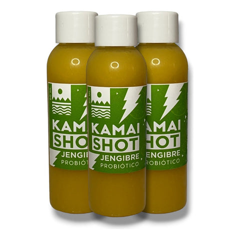 Tripack Wellness Shot Probiotico Jengibre 60ml X3