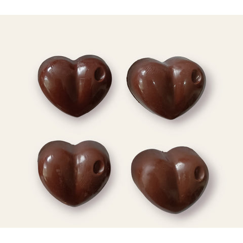 Corazones De Chocolate Vegano 100gr