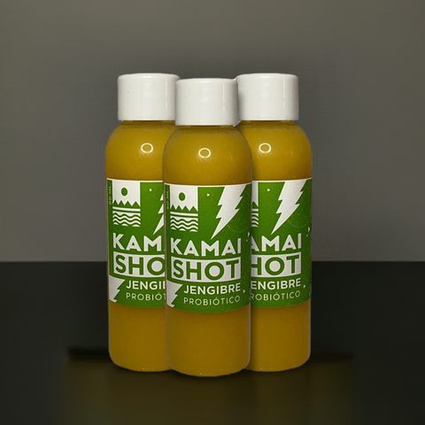 Tripack Wellness Shot Probiotico Jengibre 60ml X3