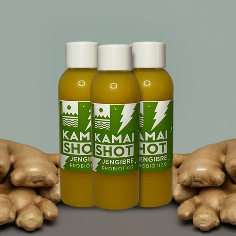 Tripack Wellness Shot Probiotico Jengibre 60ml X3